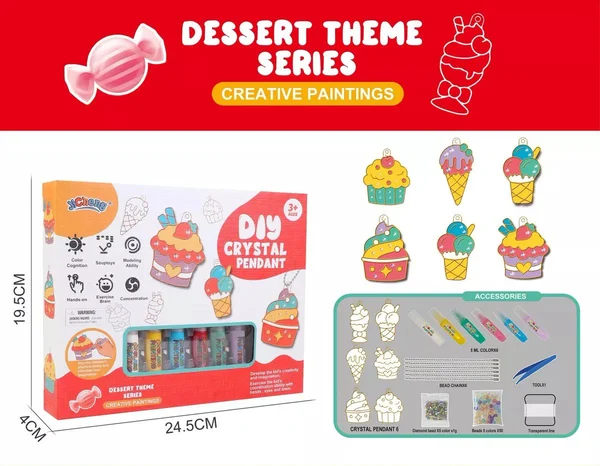 SparkleArt - Paint Your Own Keychain DIY Craft Kit