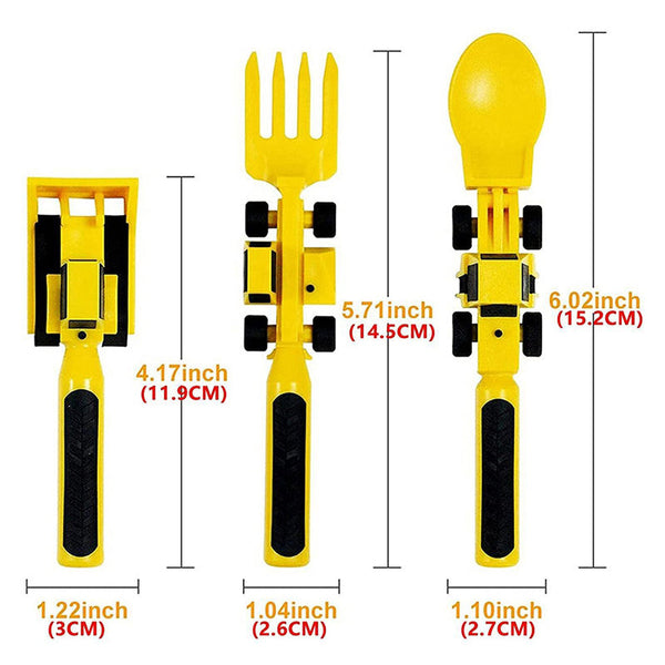 ConstructoFork - Sturdy Kids Cutlery Set