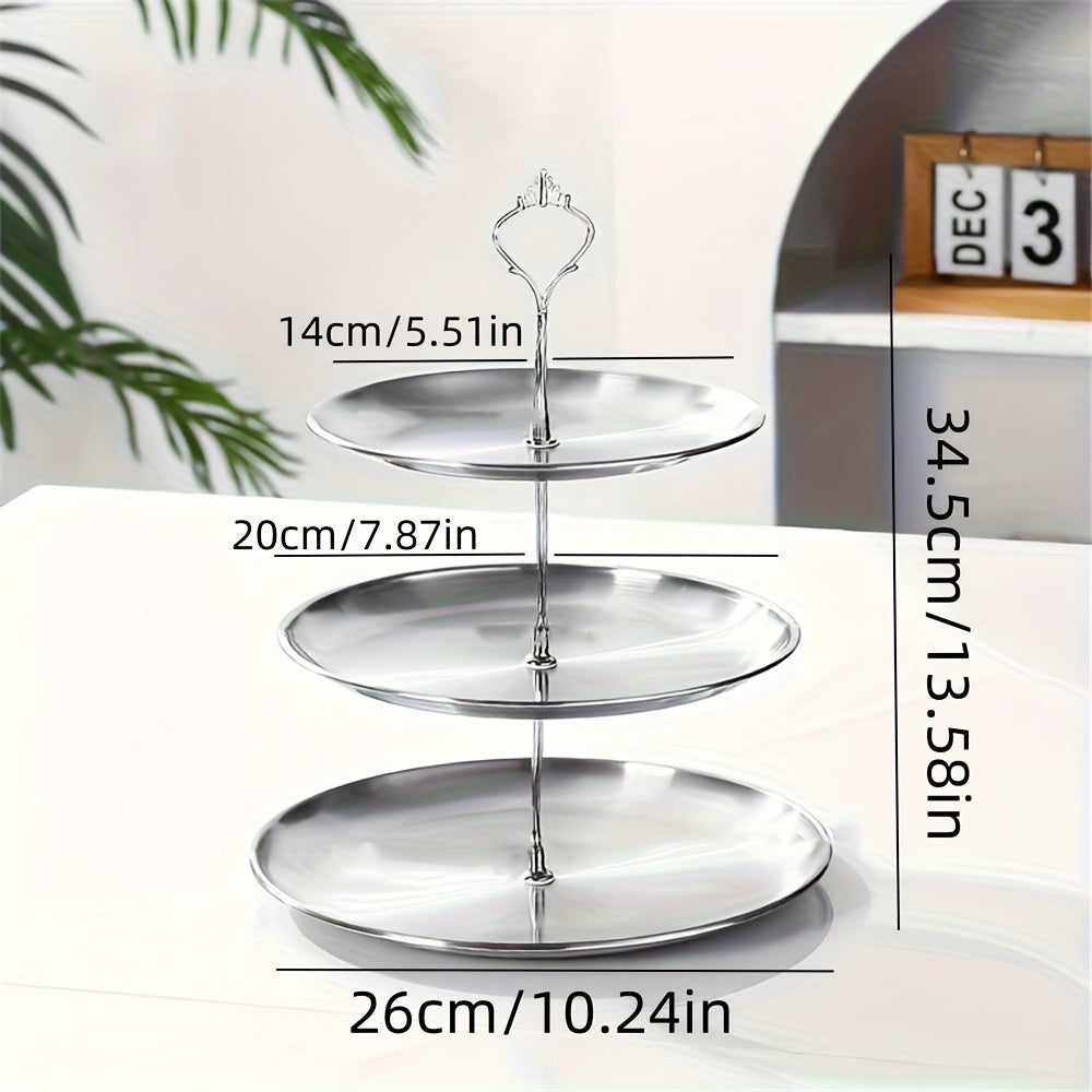 SteelTower - Stainless Steel Tiered Serving Stand for Parties