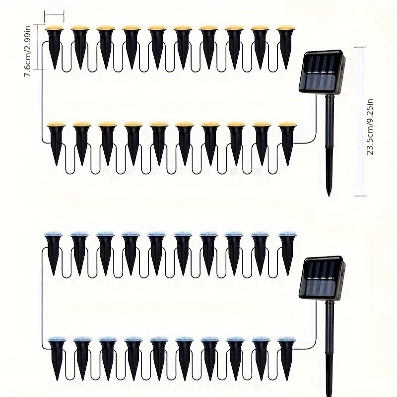 Vostrail - Solar LED Pathway Light for Garden and Driveway