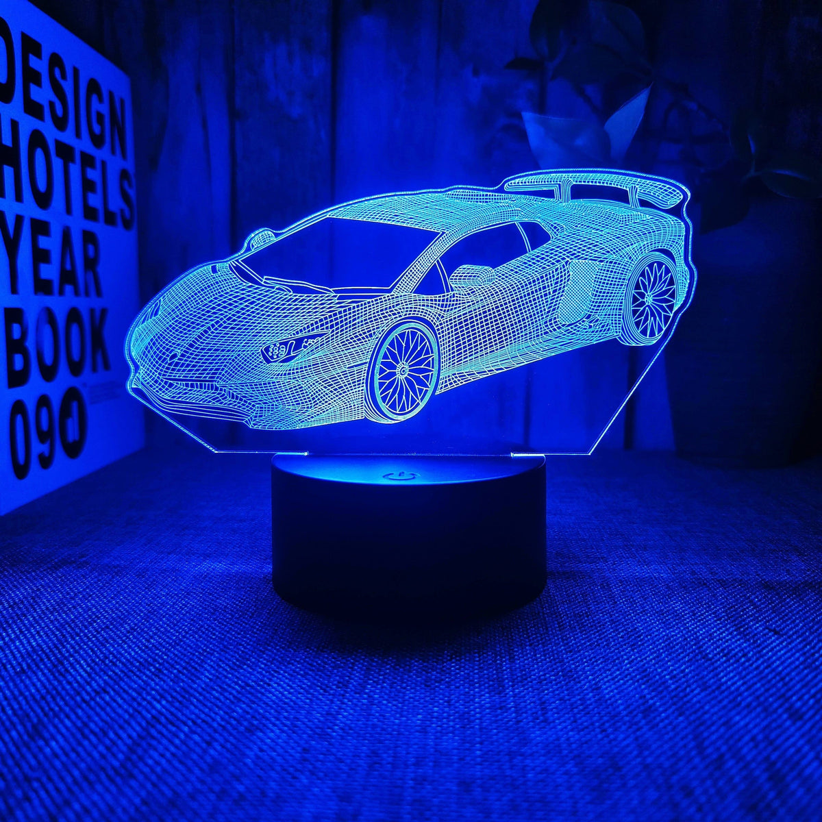 AutoLamp - 3D Sports Car LED Night Light with USB