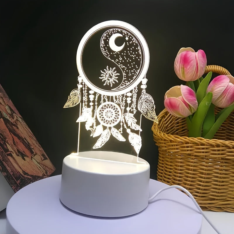 DreamCatcherGlow - 3D Dreamcatcher USB LED Night Light