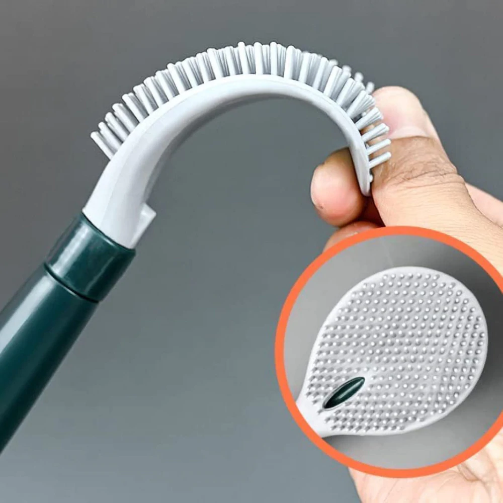 BristleFlex - Flexible Toilet Brush with Built-In Cleaner Dispenser
