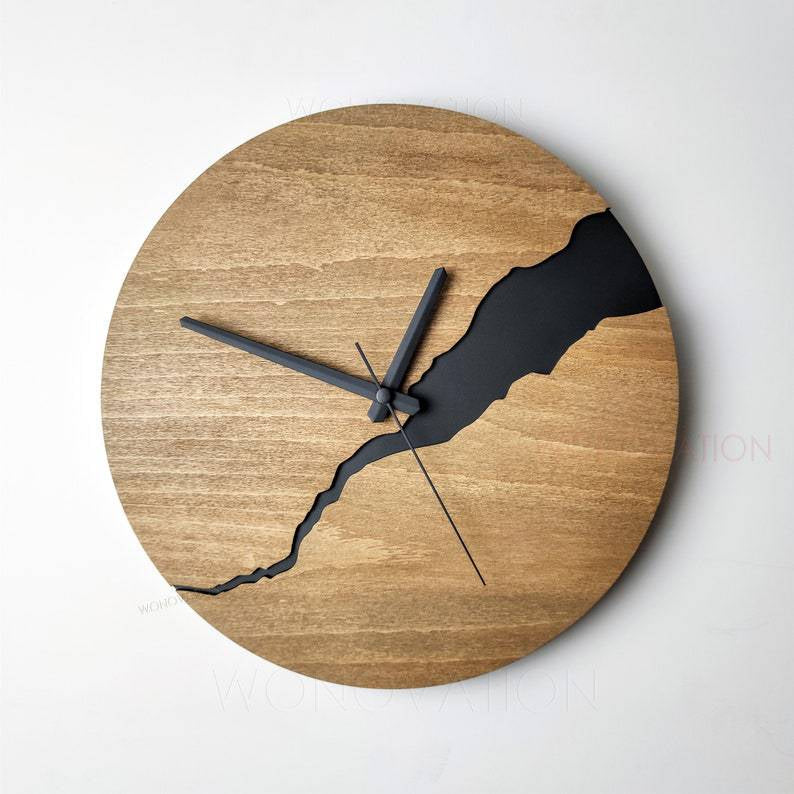GrandArc - Artistic Wooden Wall Clock with Surreal Style