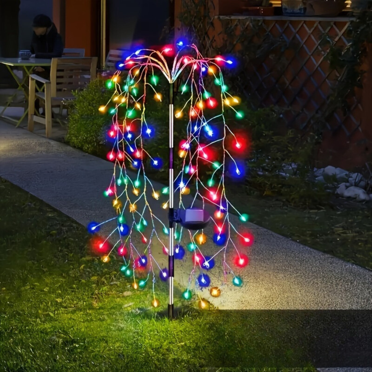 SolarGlimmer - Solar Garden Lamp with 8 Lighting Modes