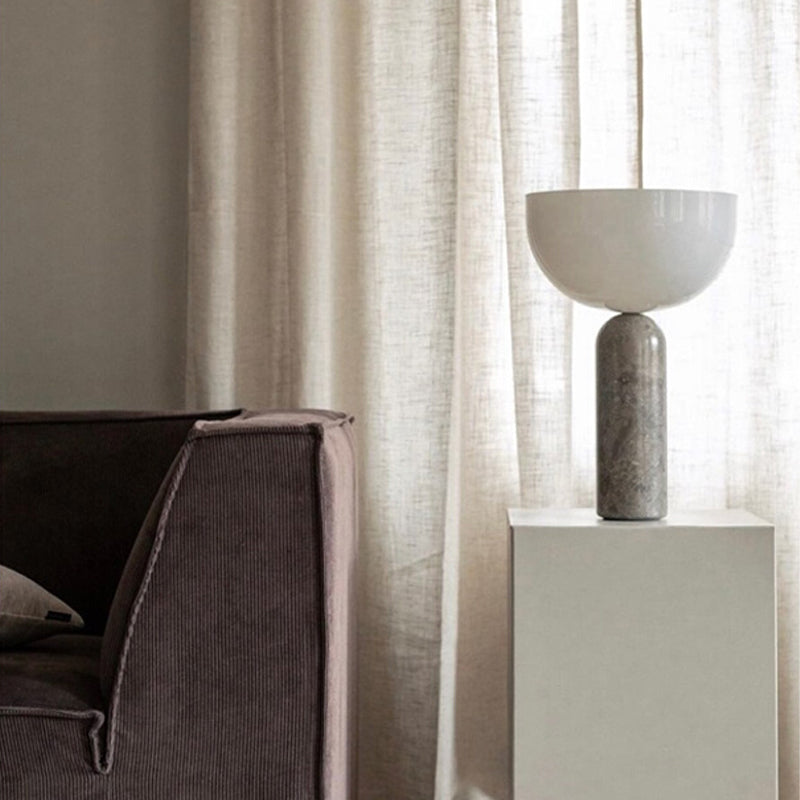 MarbleLuxe Lamp - Marble Table Lamp with Gold Accents