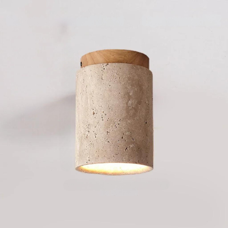 Sarelith - Travertine LED Pendant Light for Hallways and Staircases