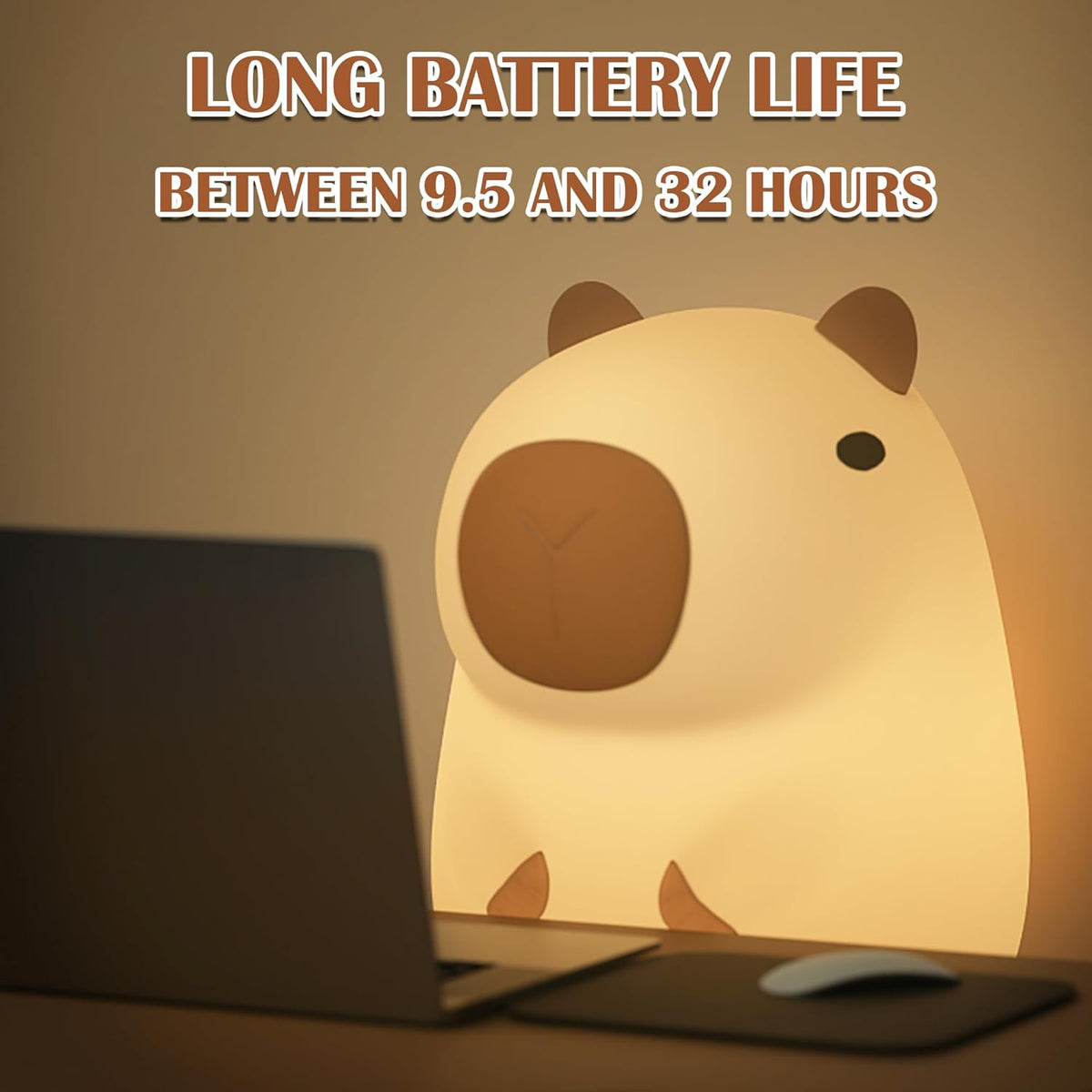 CapySnuggle Light - Soft Silicone Capybara Night Light