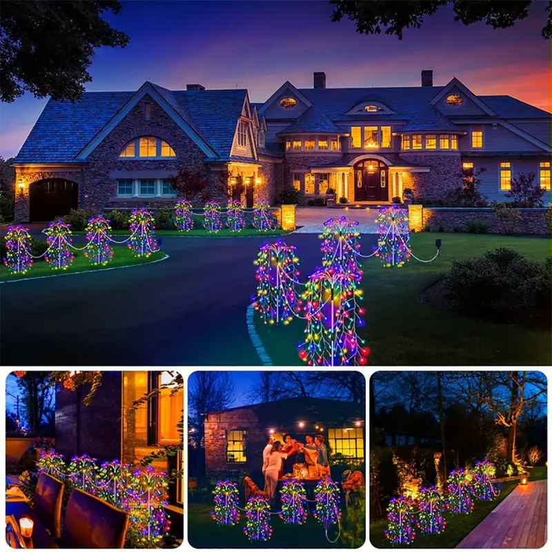IllumiNuit Solar - Firework Solar String Lights for Outdoors