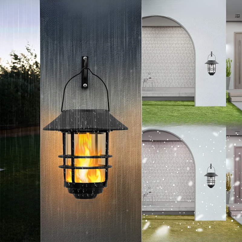 Flamma Glow - Appliques solaires effet flamme pour extérieur