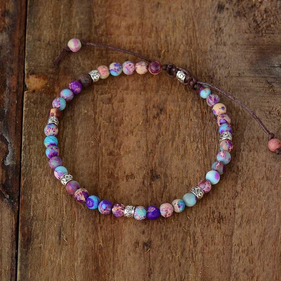 Energy - Natural Jasper Stone Bead Bracelet