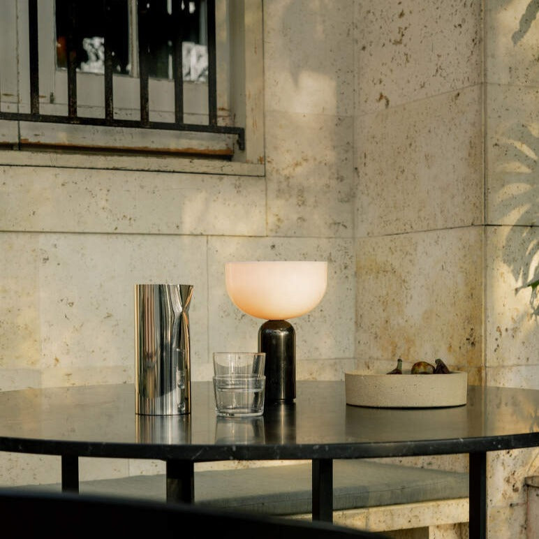 MarbleLuxe Lamp - Marble Table Lamp with Gold Accents