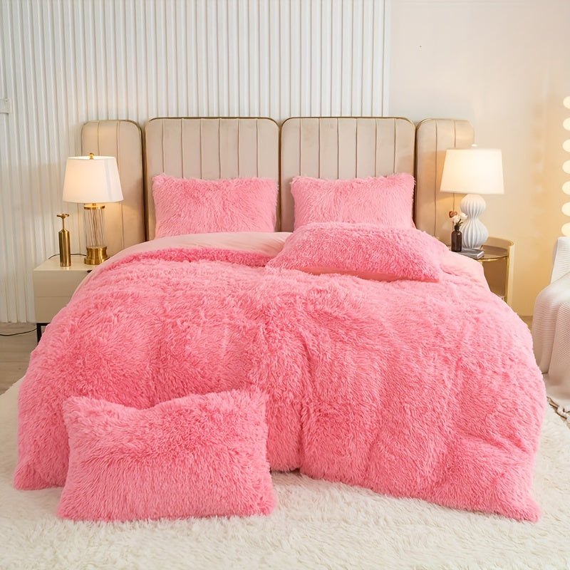 IndulgeNest - Ultra Soft Plush Duvet Cover Set with Zip Closure