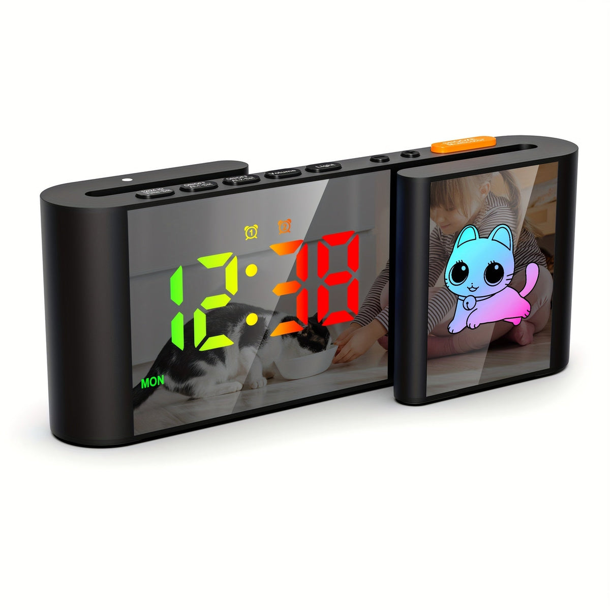 LumoBright - Digital Alarm Clock with Large RGB LED Screen