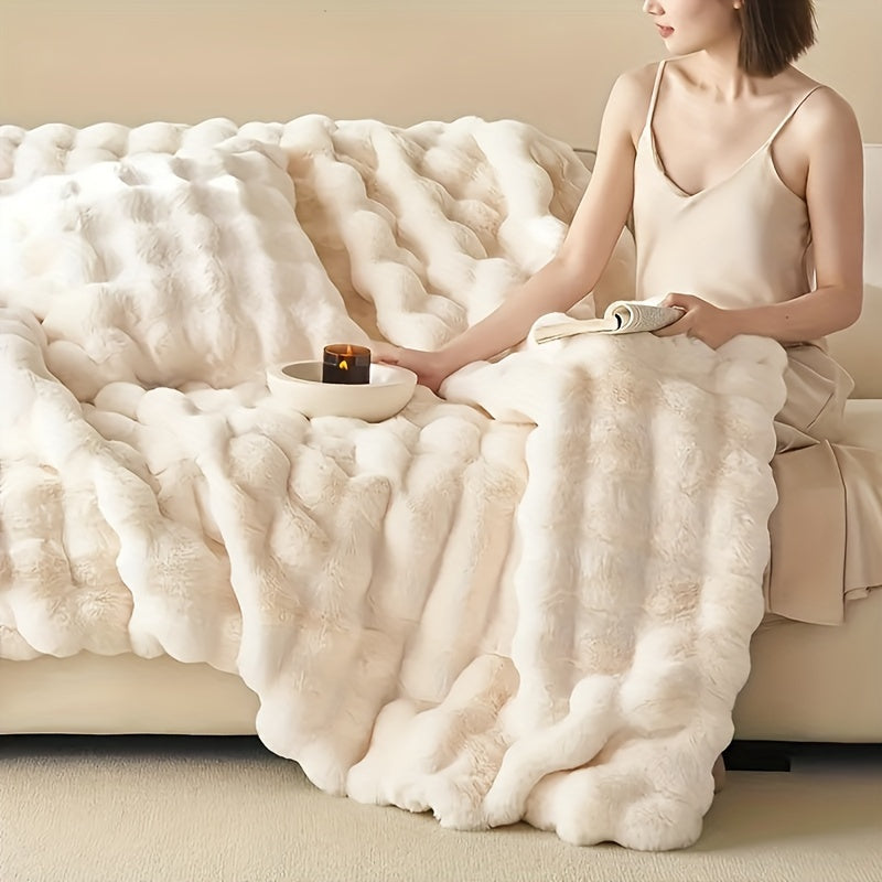 RoveWrap - Elegant Soft Durable Rabbit Fleece Throw