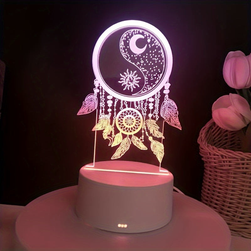 DreamCatcherGlow - 3D Dreamcatcher USB LED Night Light