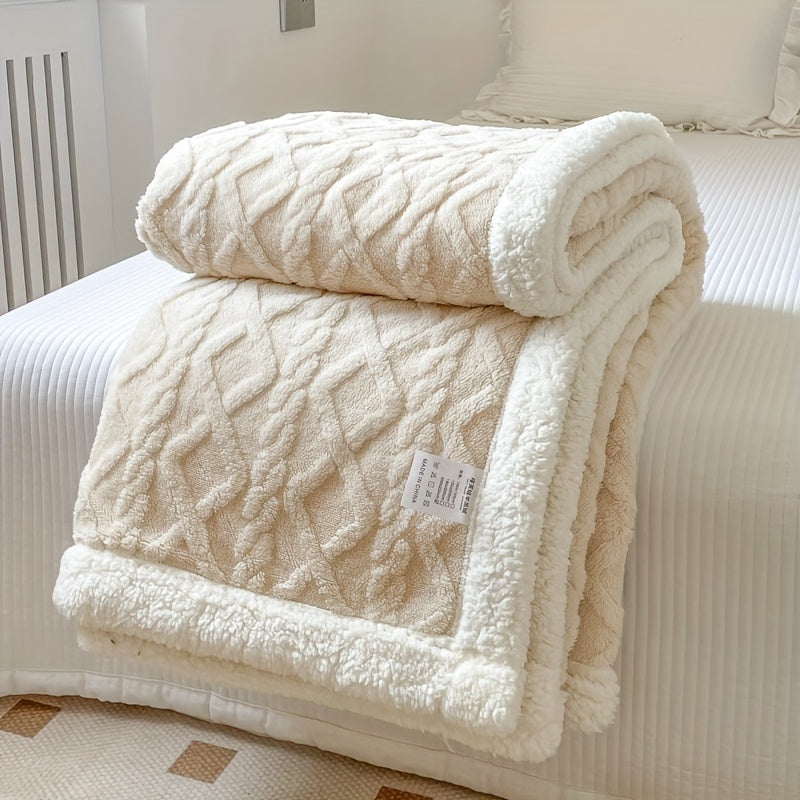 HearthWeave - Reversible Fleece Throw Blanket for Cozy Comfort