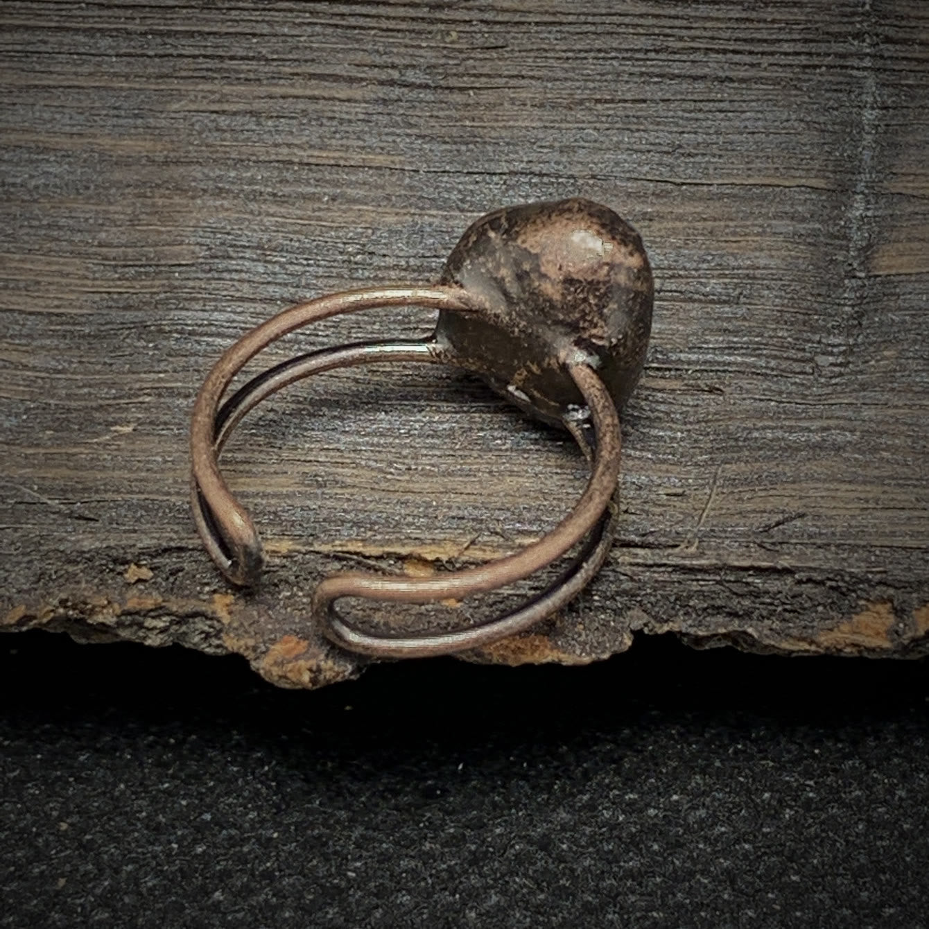Selina - Bague pierre de naissance naturelle brute réglable