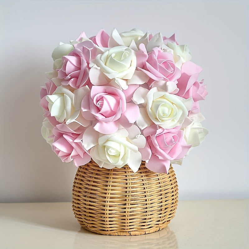 FloraGlow - Art Deco Rose Table Lamp with USB Port