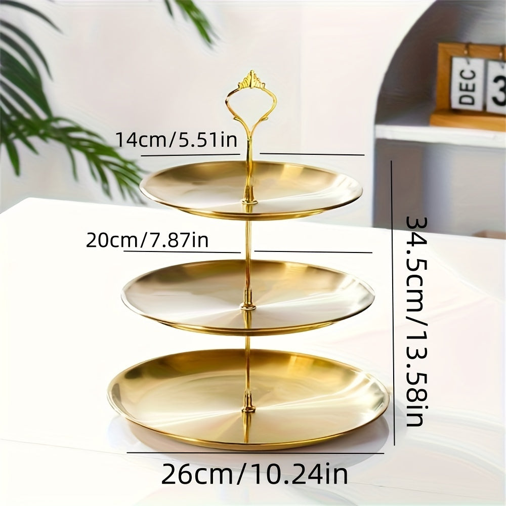 SteelTower - Stainless Steel Tiered Serving Stand for Parties