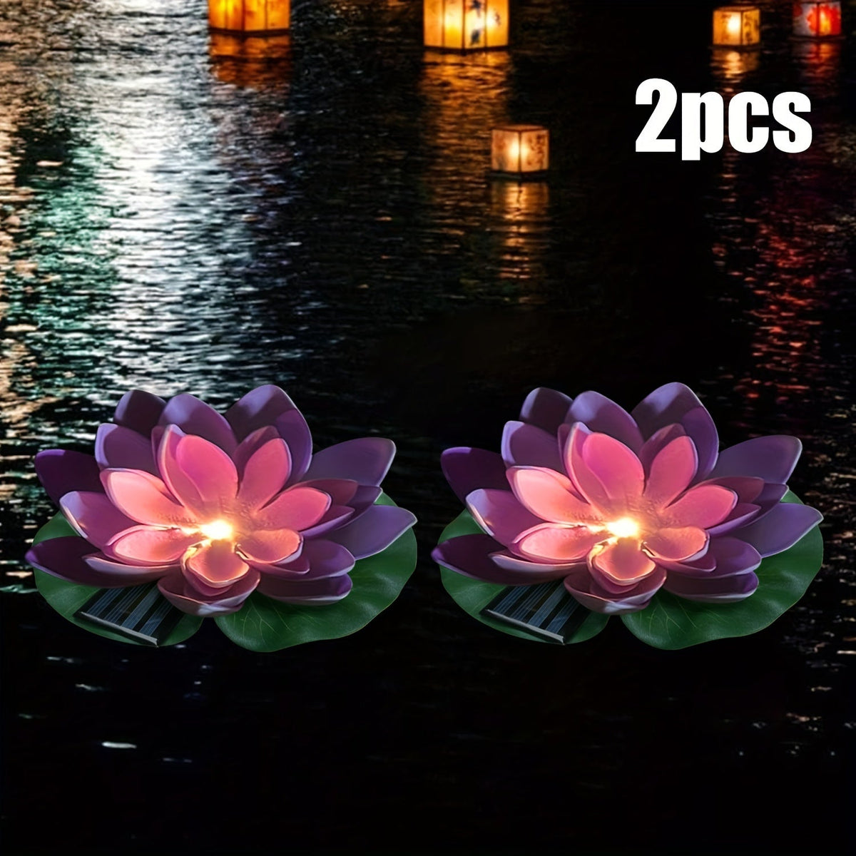 Upetal - Lotus-Shaped LED Solar Garden Lanterns
