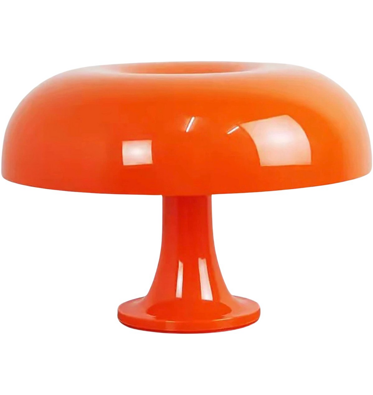 ScandiShroom - Orange Retro LED Lamp with Bauhaus Design