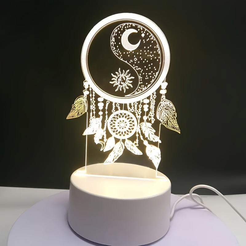 DreamCatcherGlow - 3D Dreamcatcher USB LED Night Light