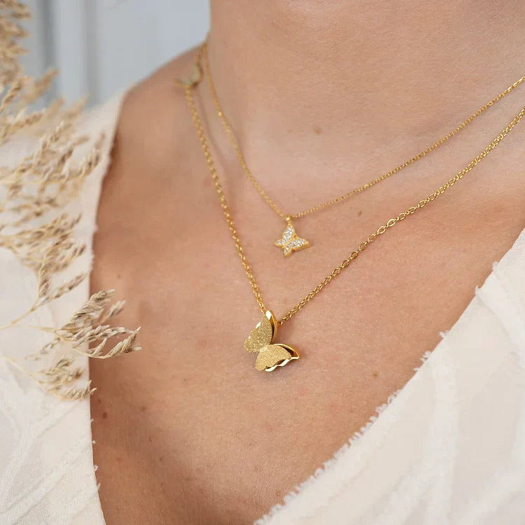 Alara - Collier papillons élégant style printanier
