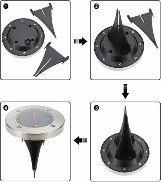 Solar LED Garden Spotlights - Wireless Lighting for Paths and Flower Beds