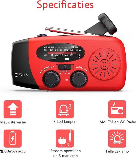 RescueReady - Radio d'urgence compacte avec USB