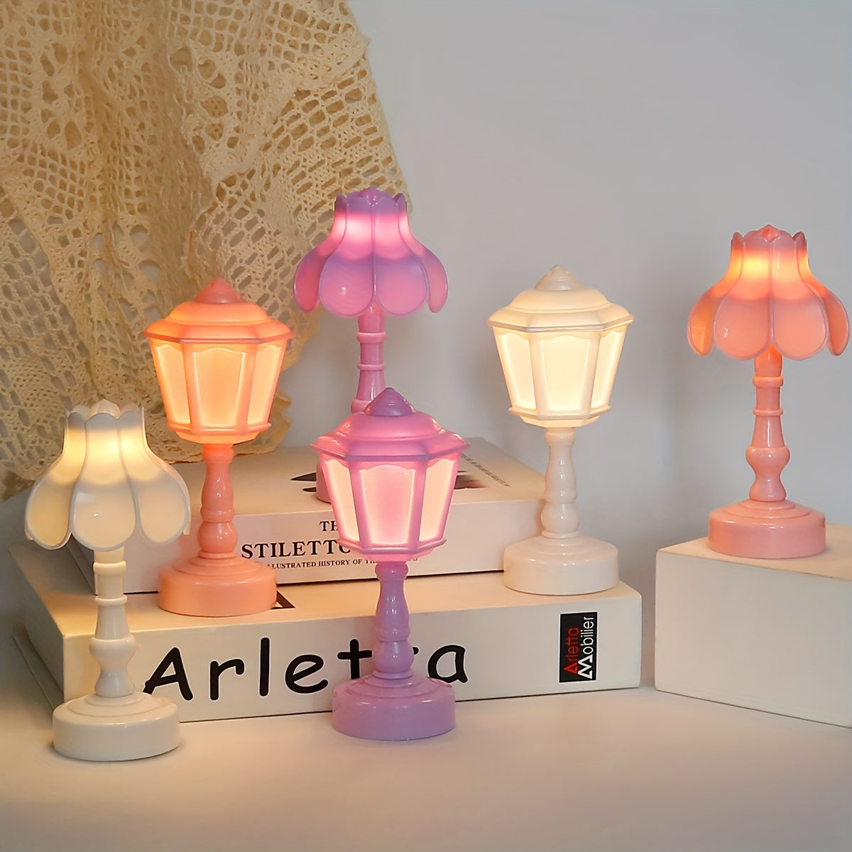 UmbrellaGlow - Vintage Mini Table Lamp