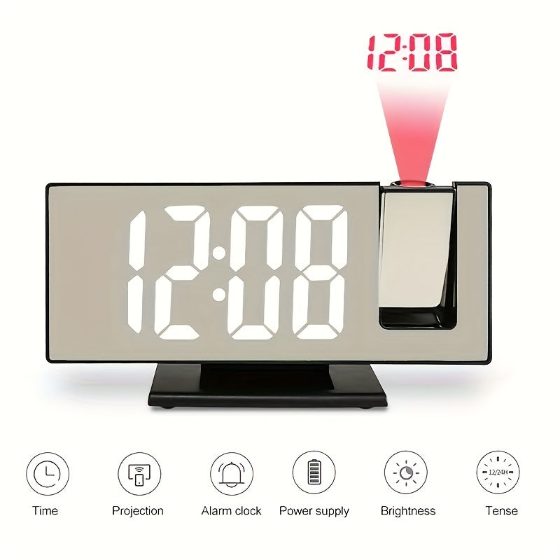 ProjectTime Clock - LED Mirror Clock with Time Projection
