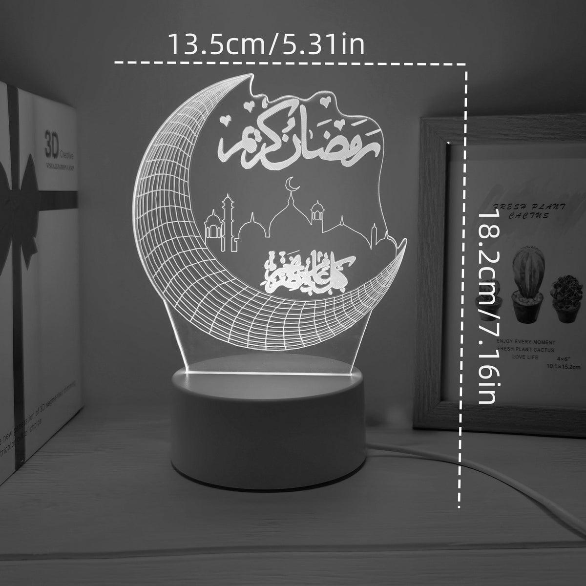 MoonPalace - 3D Touch Moon Lamp with 7 Colors for Magical Ambience