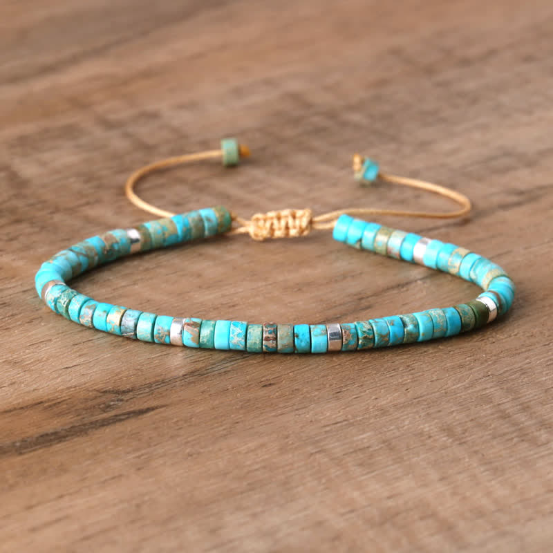 Seraphina - Bracelet tressé en pierres naturelles 2,4 mm