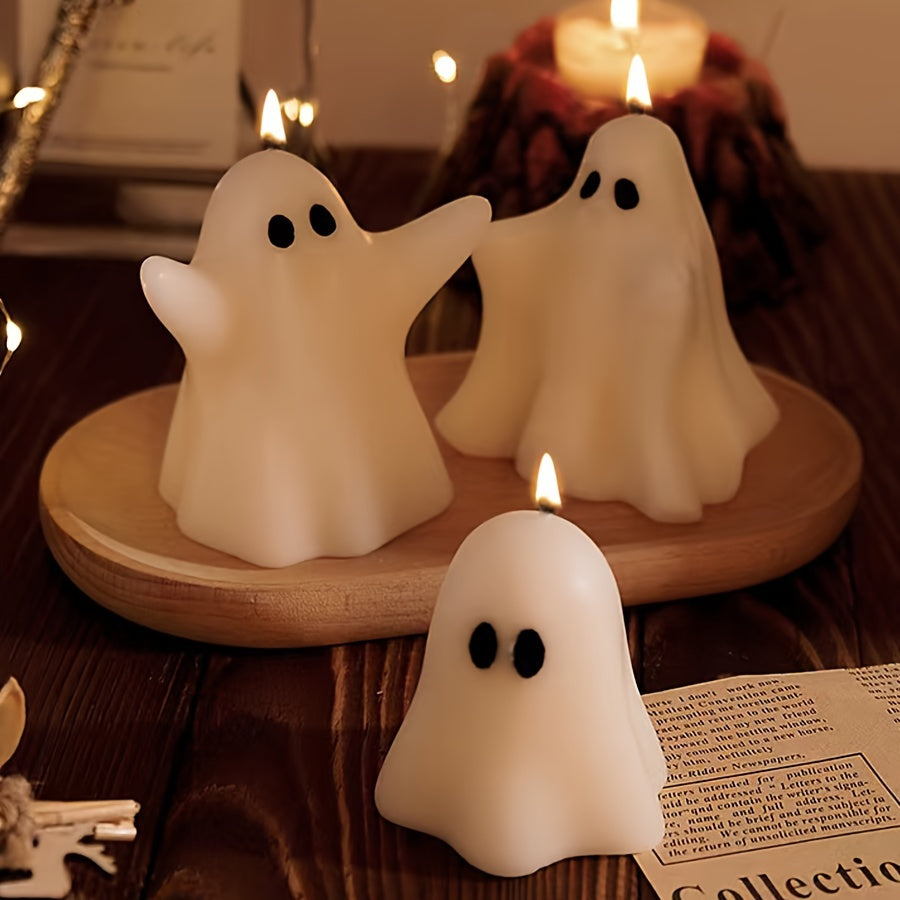 EnchantGlow - Handcrafted Freesia Scented Candle for Halloween