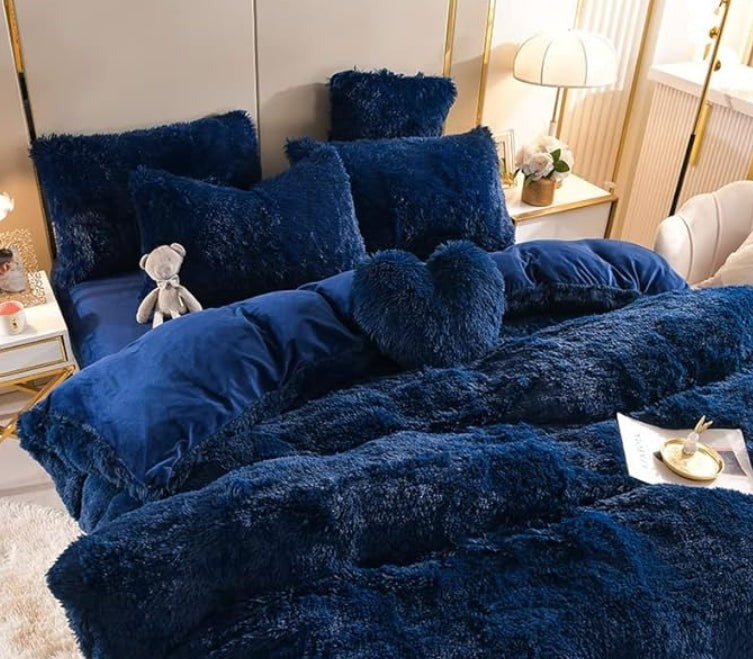 ZinoPlush - Soft Plush Bedding Set with Zipper Closure