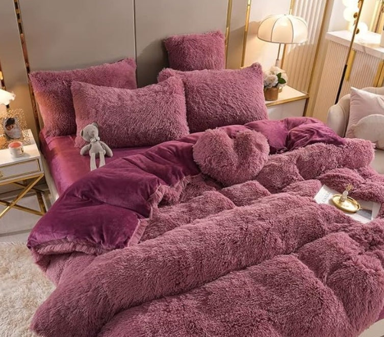 ZinoPlush - Soft Plush Bedding Set with Zipper Closure