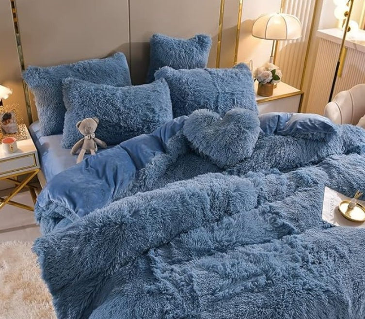 ZinoPlush - Soft Plush Bedding Set with Zipper Closure