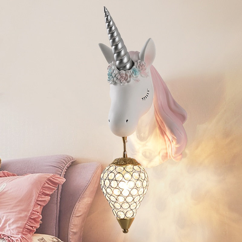 Magic Unicorn - Soft-Glow Wall Light for Kids' Bedroom
