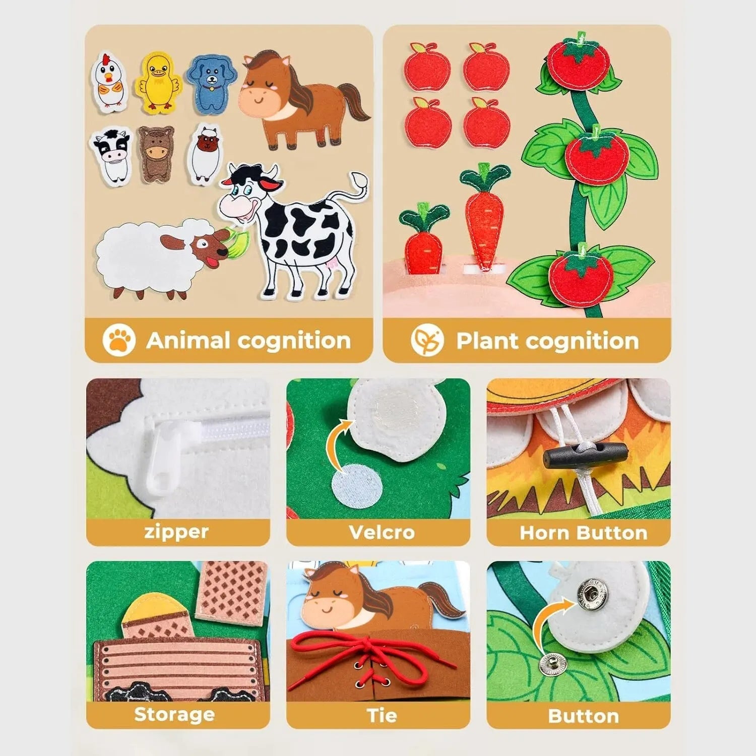 MeadowTots - Montessori Farm Animals Activity Book