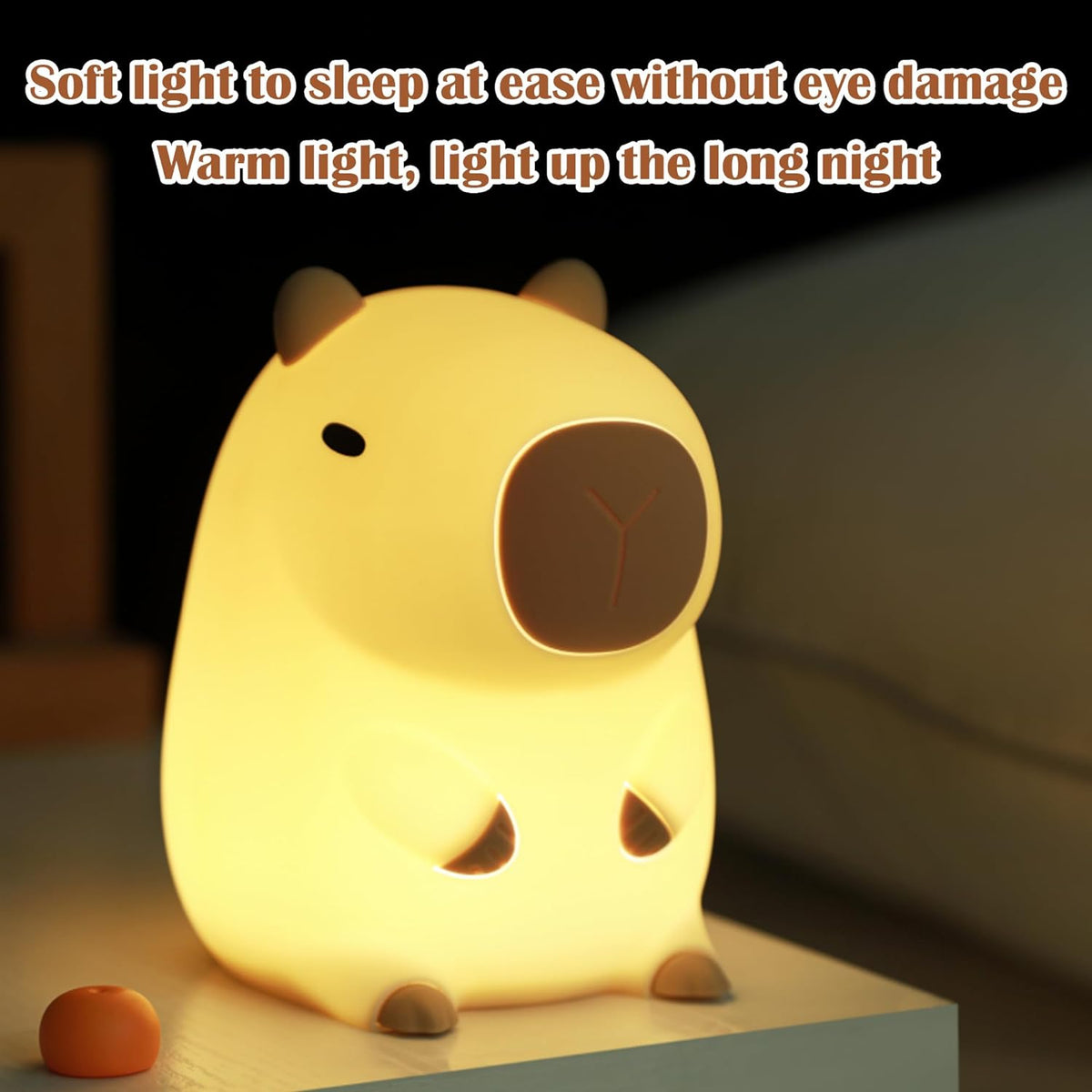 CapySnuggle Light - Soft Silicone Capybara Night Light