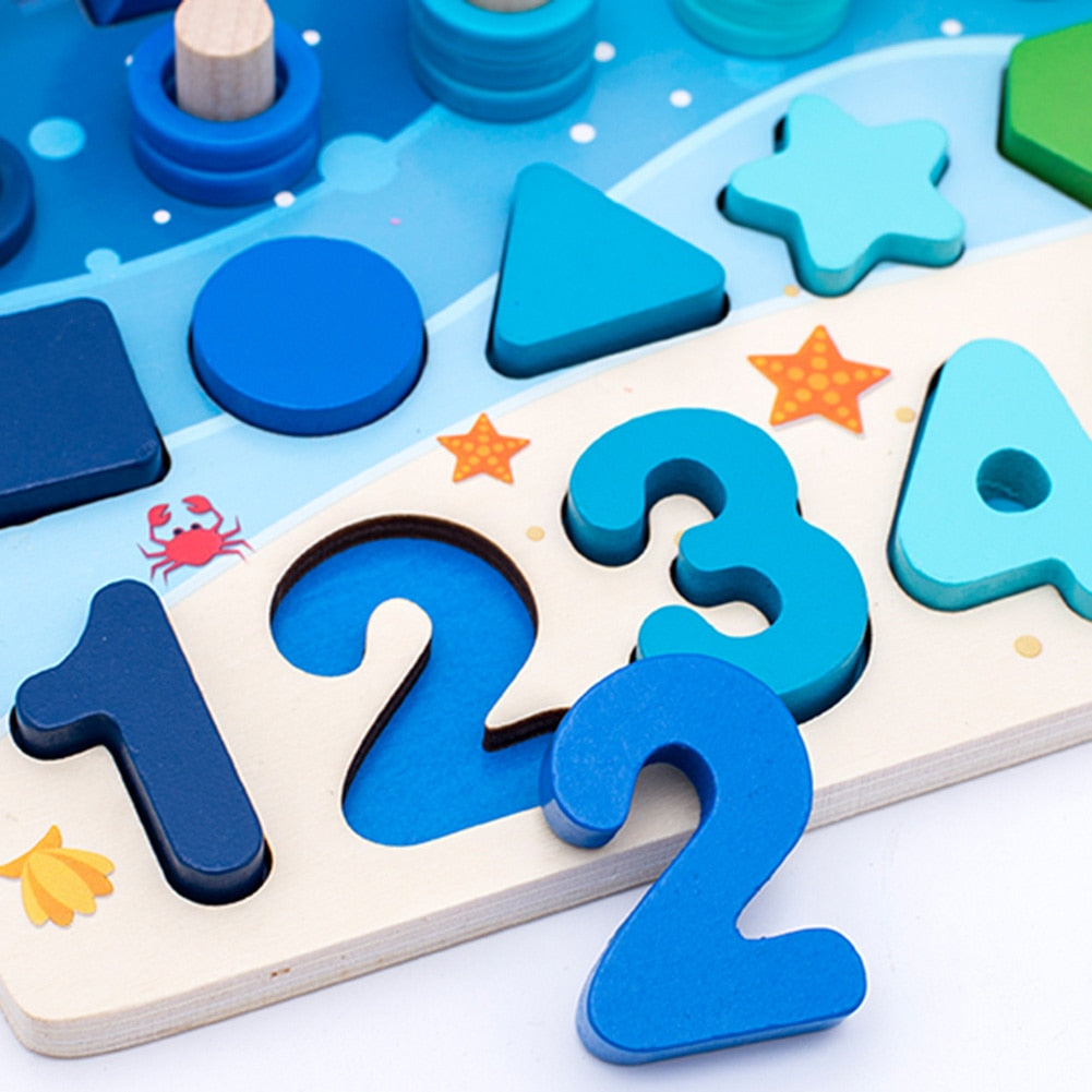 EduWood – Plateau Éducatif en Bois Montessori pour Enfants