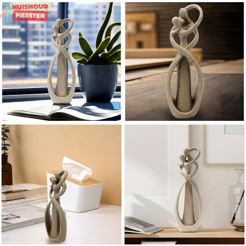 EternalHug - Statue Abstraite Symbole d'Amour et de Connexion