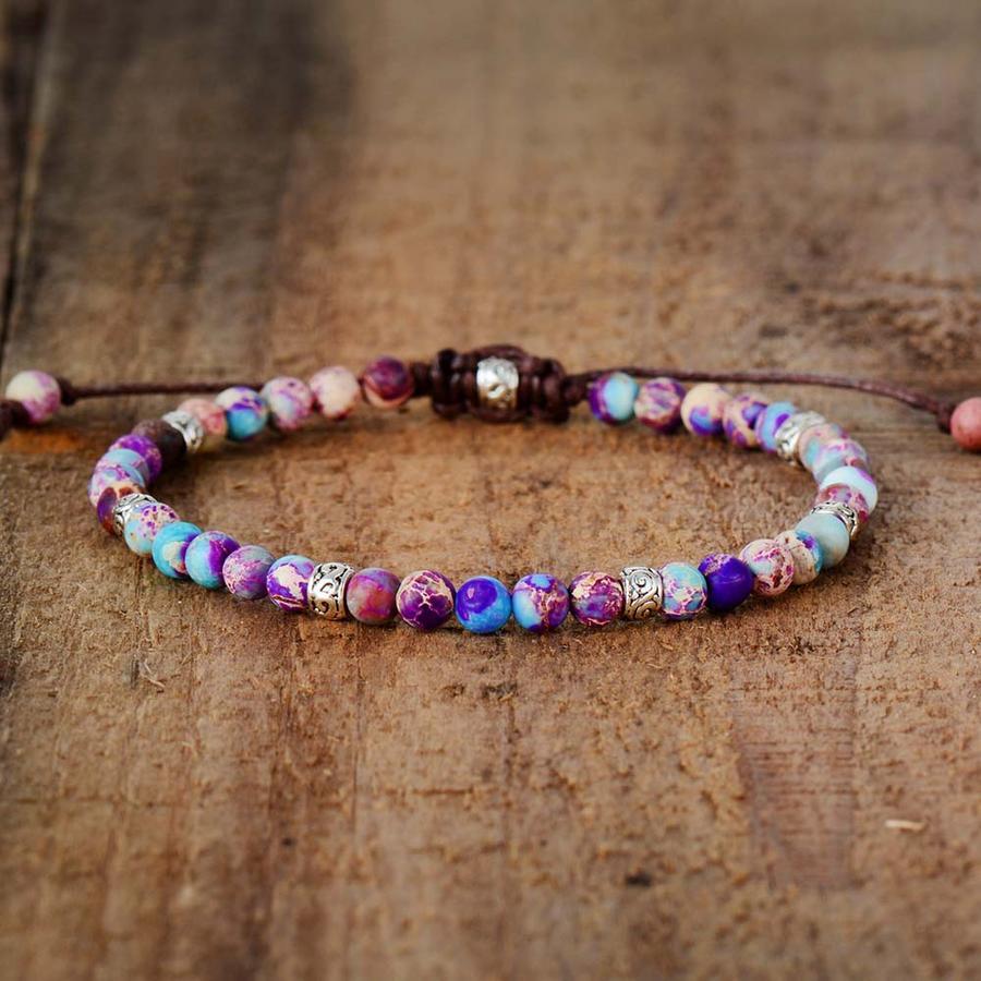 Energy - Bracelet en jaspe, perles de pierre naturelle