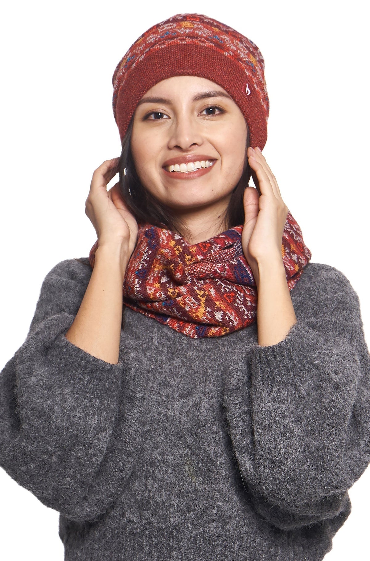 AlpacaFit - Premium Jacquard Knit Wool Beanie