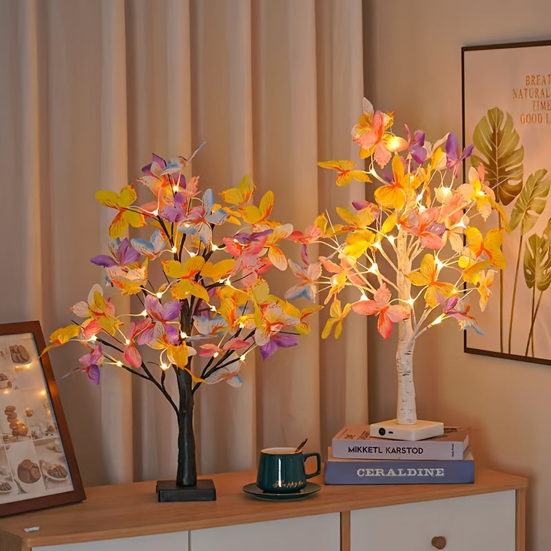 GlowBirch - Decorative Birch & Butterfly LED Lamp