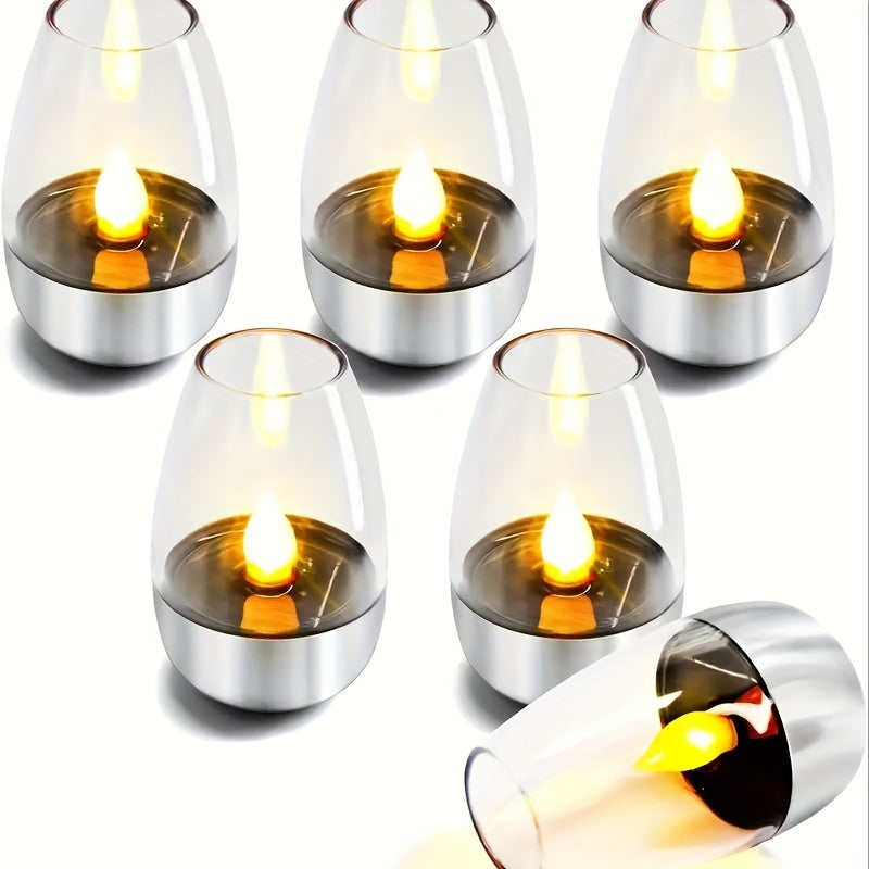 SolarCandle - Solar-Powered LED Tea Light for Decor
