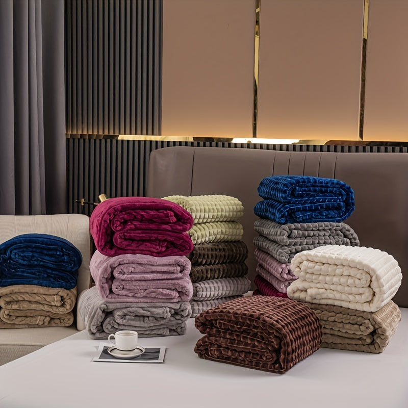 FlannelLuxe - Soft & Warm Fleece Flannel Throw Blanket