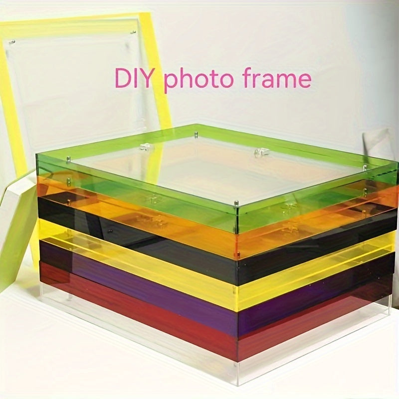 VividFrame - Transparent Colored Photo Frame for Wall & Table