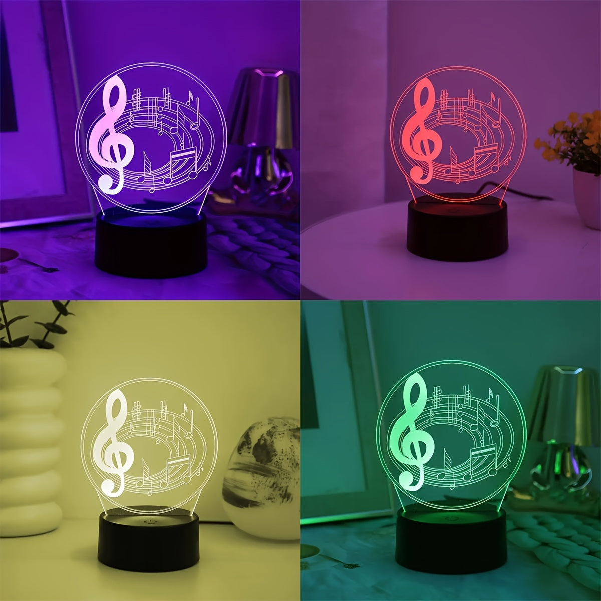 MusicGlow Lamp - Modern Acrylic USB Table Lamp